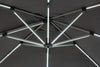 Bizzotto Ombrellone sospeso da giardino con illuminazione Ines Grigio
