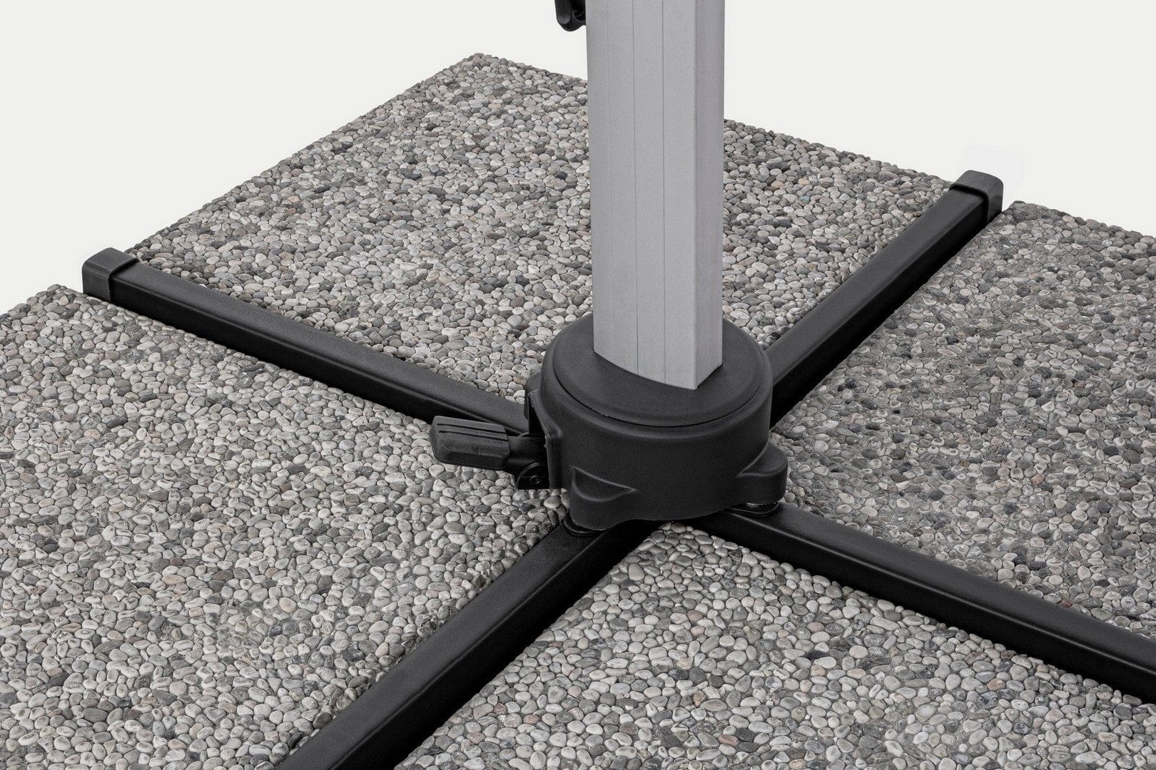 Bizzotto Ombrellone sospeso da giardino con illuminazione Ines Grigio