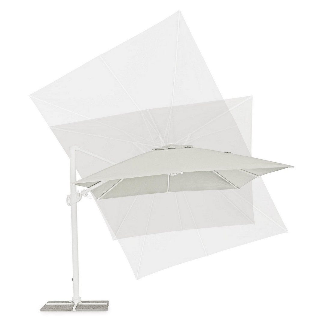 Bizzotto Ombrellone sospeso da giardino Eden B Grigio