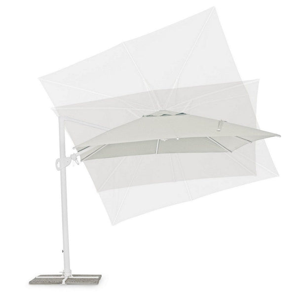 Bizzotto Ombrellone sospeso da giardino Eden C Grigio