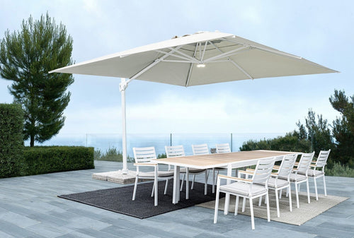 Bizzotto Ombrellone sospeso da giardino Eden D Grigio