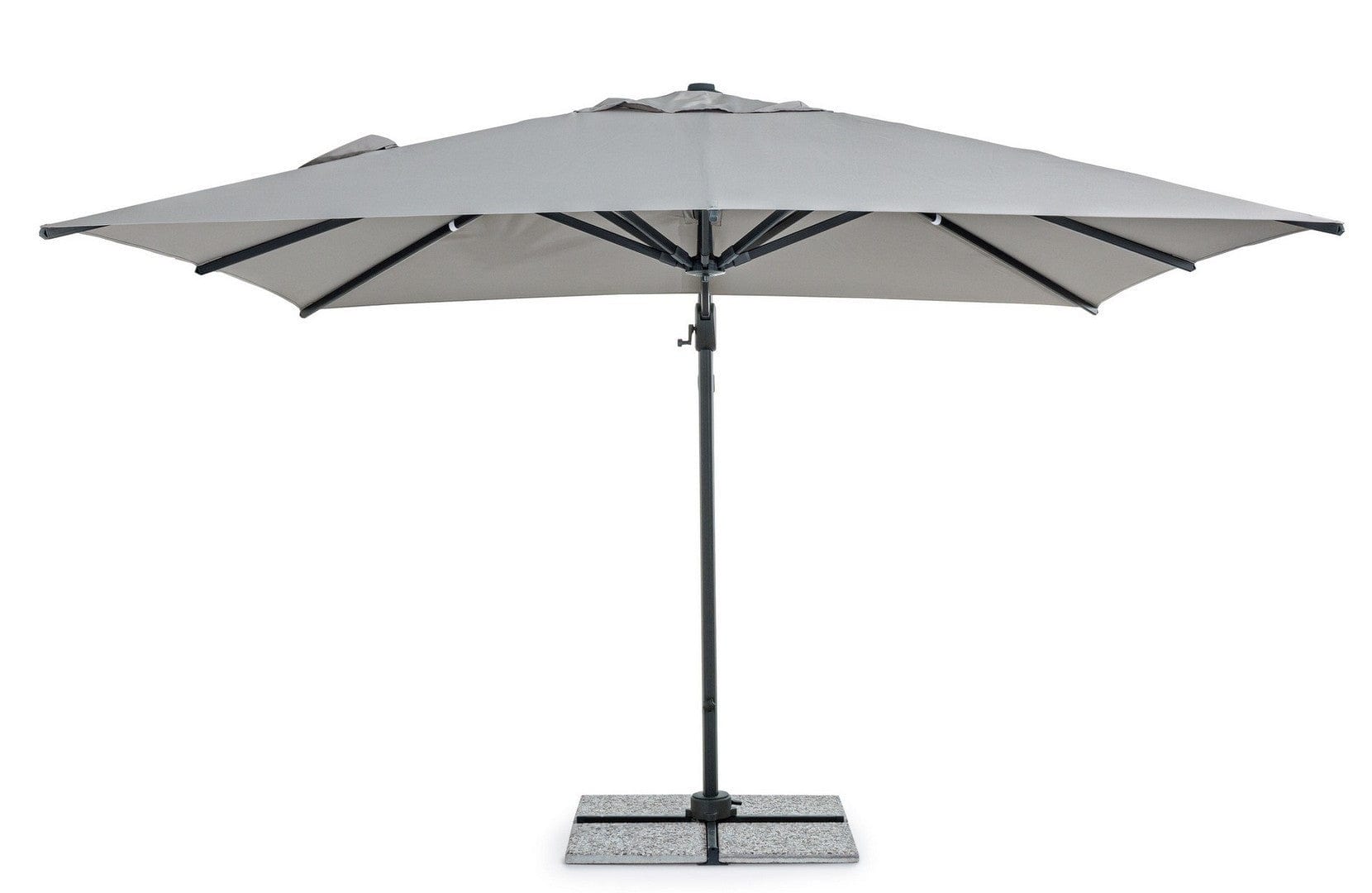 Bizzotto Ombrellone sospeso da giardino Ines B Grigio