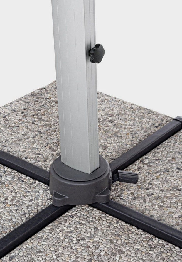 Bizzotto Ombrellone sospeso da giardino Ines B Grigio
