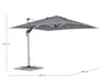 Bizzotto Ombrellone sospeso da giardino Ines B Grigio