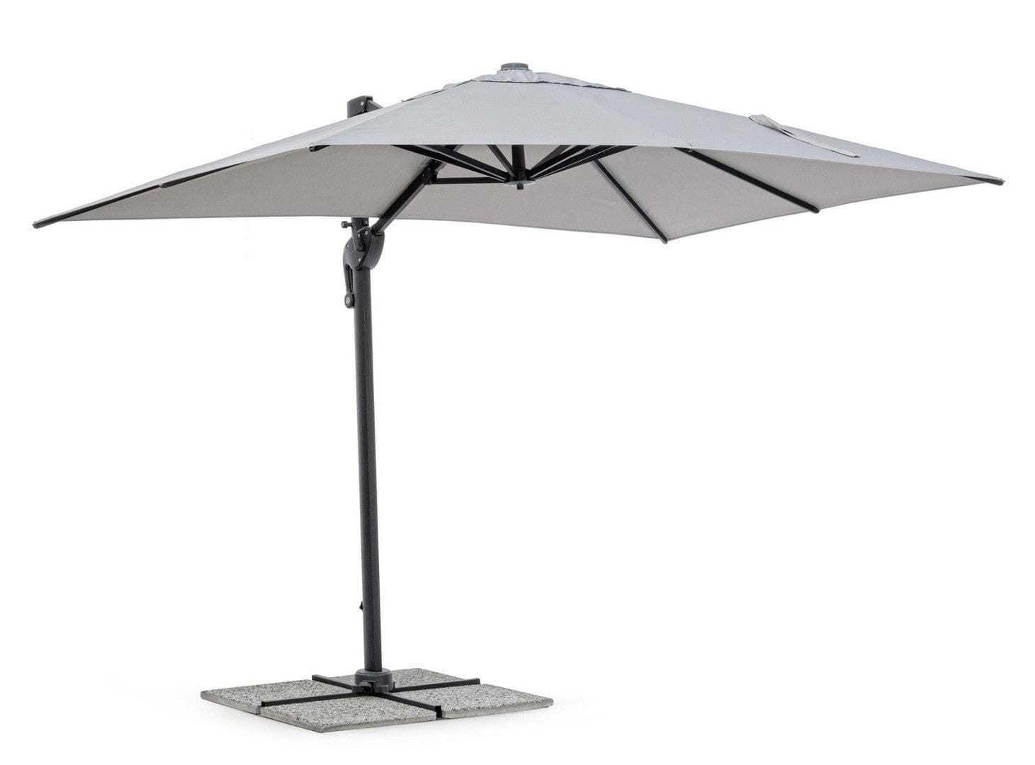 Bizzotto Ombrellone sospeso da giardino Ines C Grigio