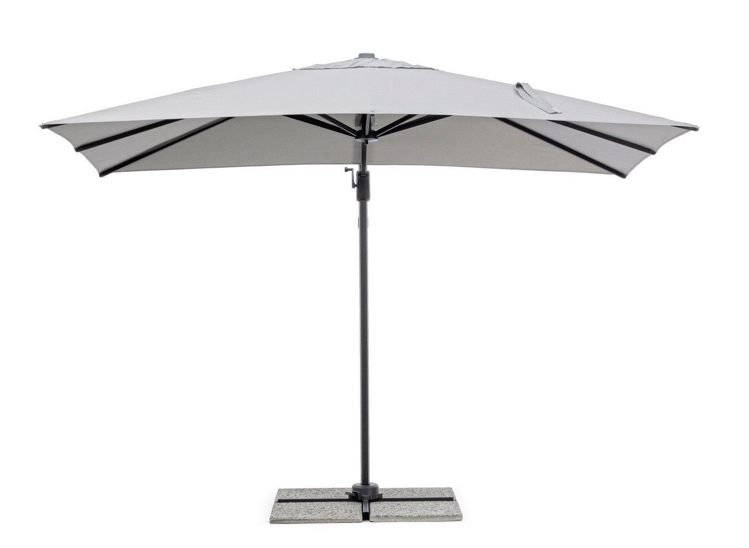 Bizzotto Ombrellone sospeso da giardino Ines C Grigio