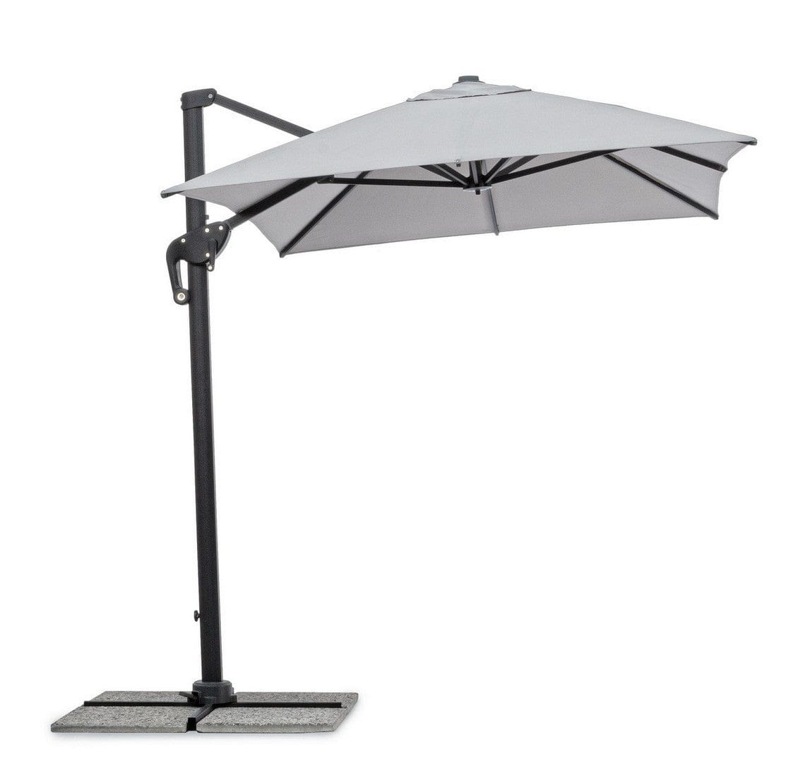 Bizzotto Ombrellone sospeso da giardino Ines C Grigio