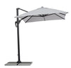 Bizzotto Ombrellone sospeso da giardino Ines C Grigio
