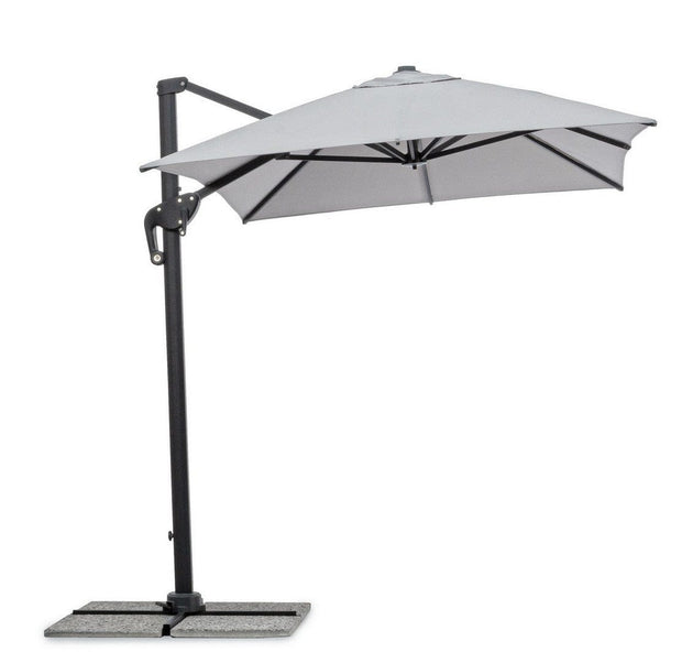 Bizzotto Ombrellone sospeso da giardino Ines C Grigio