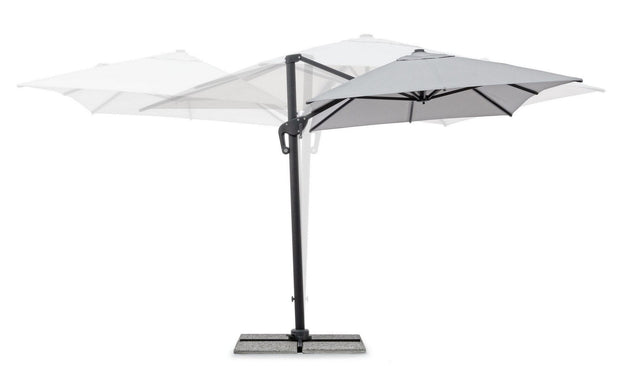 Bizzotto Ombrellone sospeso da giardino Ines C Grigio