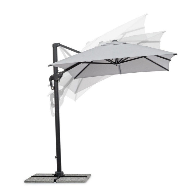 Bizzotto Ombrellone sospeso da giardino Ines C Grigio
