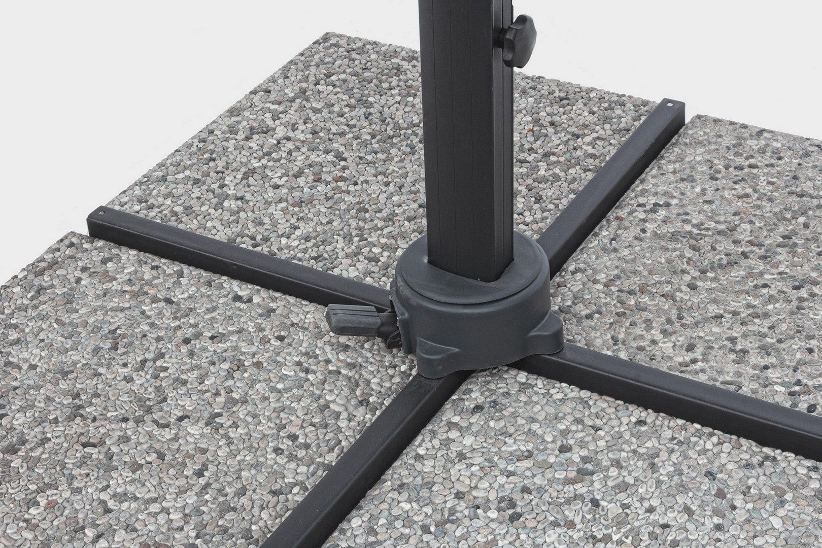 Bizzotto Ombrellone sospeso da giardino Ines C Grigio