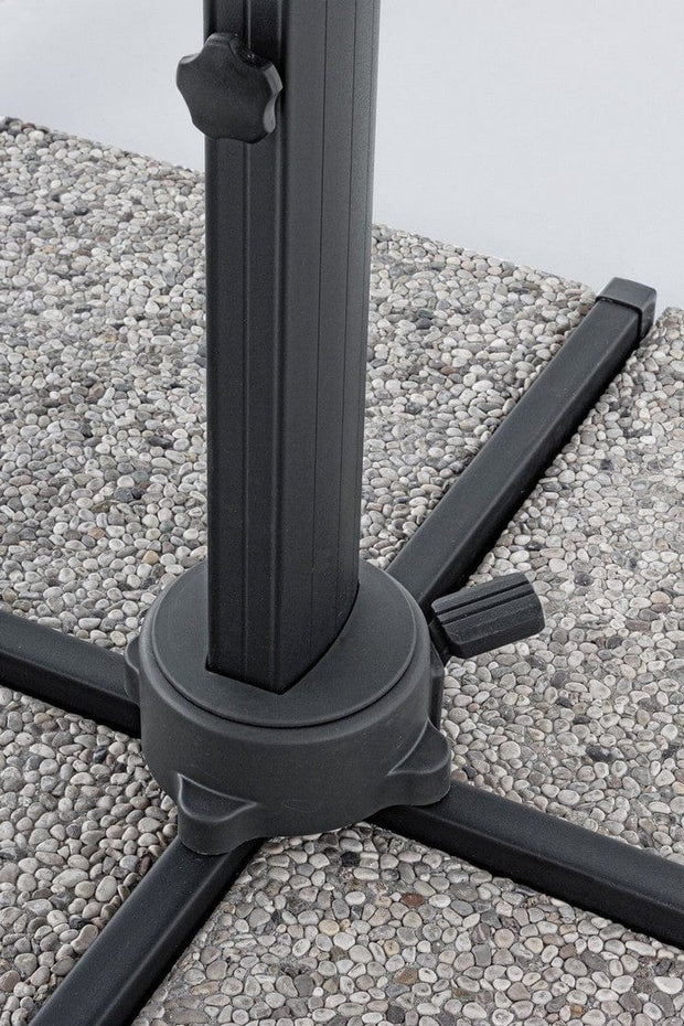 Bizzotto Ombrellone sospeso da giardino Ines D Grigio