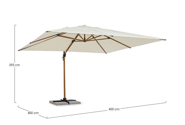 Bizzotto Ombrellone sospeso da giardino Orion A Beige