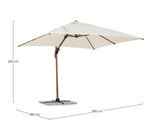 Bizzotto Ombrellone sospeso da giardino Orion C Beige