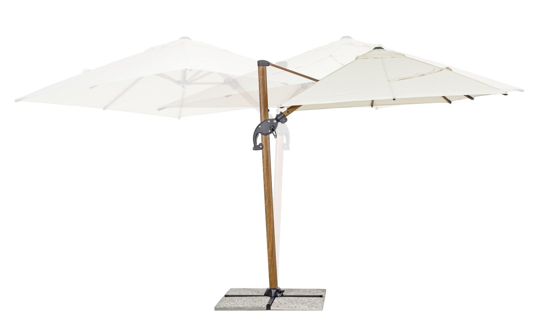 Bizzotto Ombrellone sospeso da giardino Orion D Beige