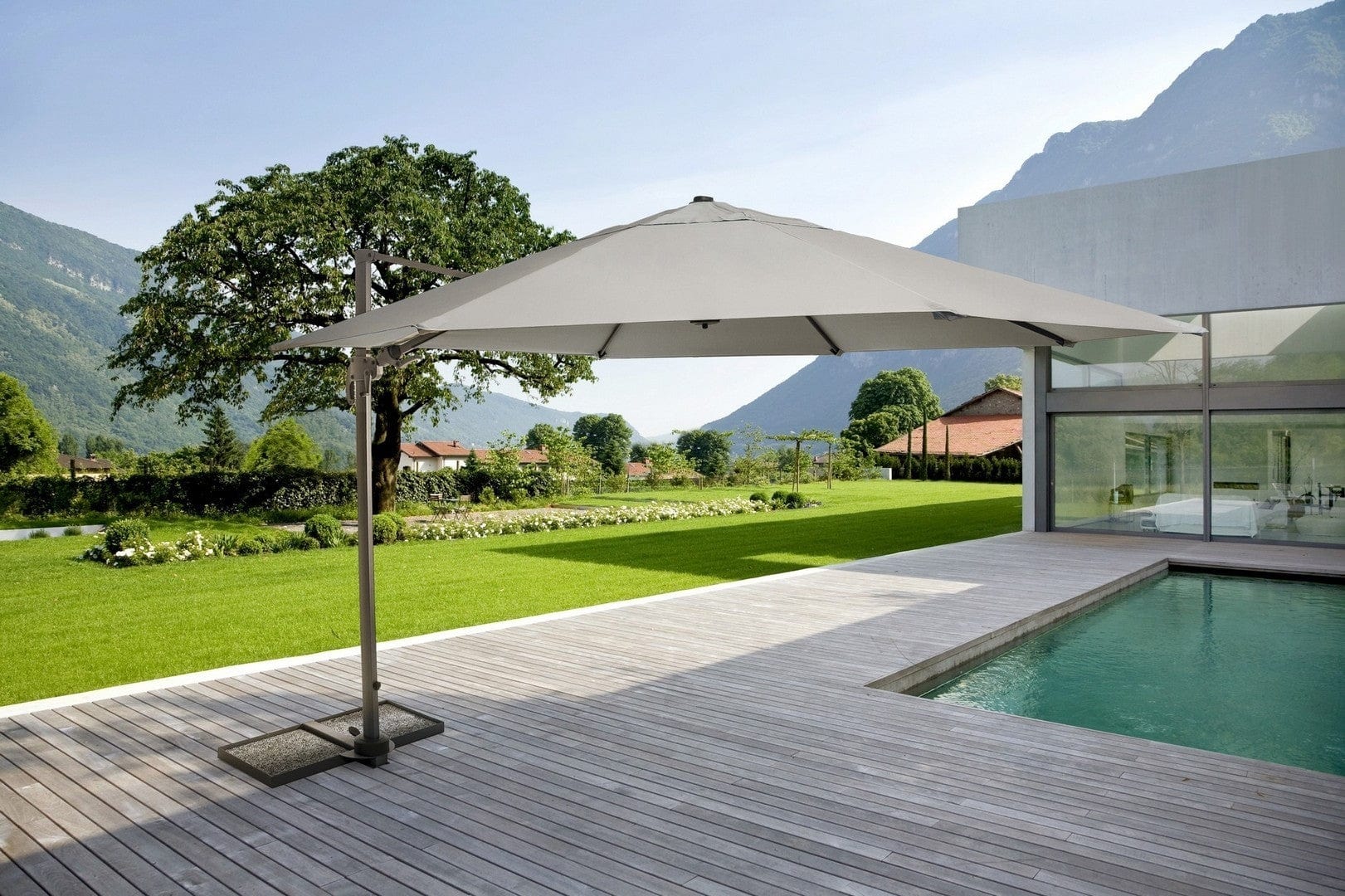 Bizzotto Ombrellone sospeso da giardino Orland Cappuccino