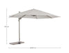 Bizzotto Ombrellone sospeso da giardino Orland Cappuccino