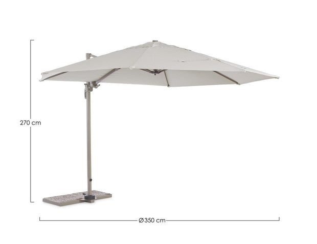 Bizzotto Ombrellone sospeso da giardino Orland Cappuccino