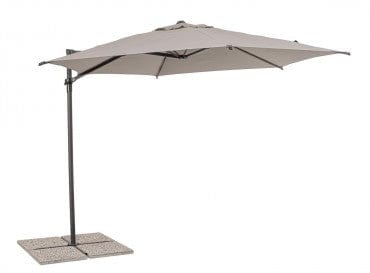 Bizzotto Ombrellone sospeso da giardino Rica Grigio
