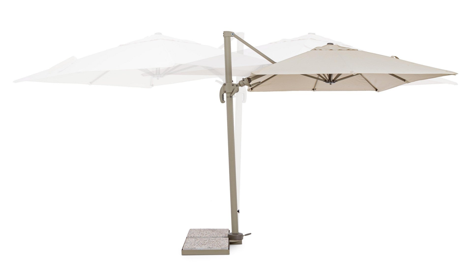 Bizzotto Ombrellone sospeso da giardino Saragozza B Beige