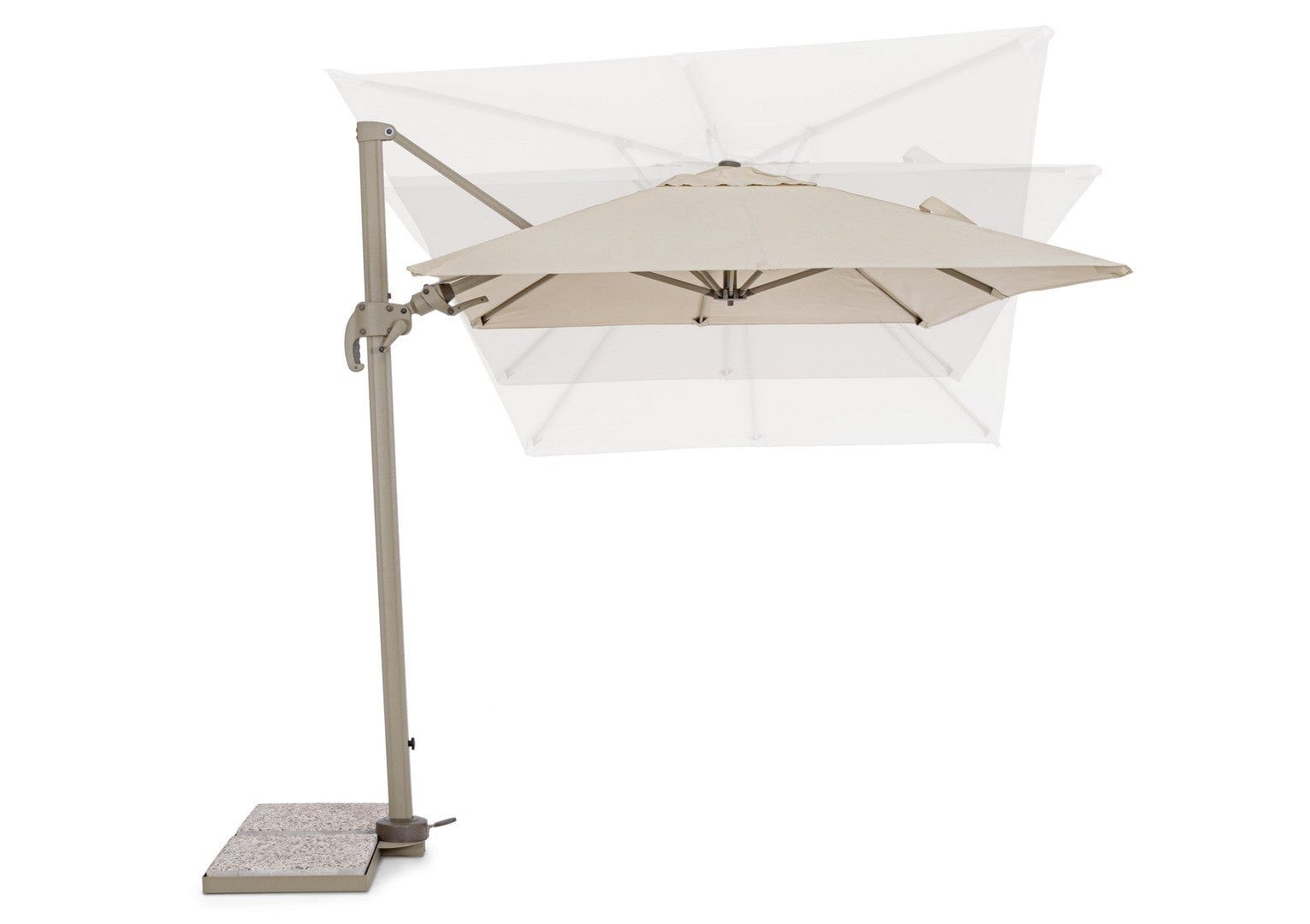 Bizzotto Ombrellone sospeso da giardino Saragozza B Beige
