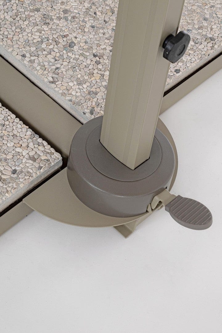 Bizzotto Ombrellone sospeso da giardino Saragozza B Beige