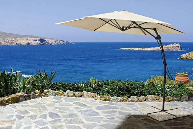 Bizzotto Ombrellone sospeso da giardino Sorrento Beige