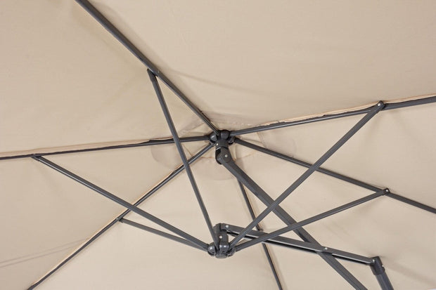 Bizzotto Ombrellone sospeso da giardino Sorrento Beige