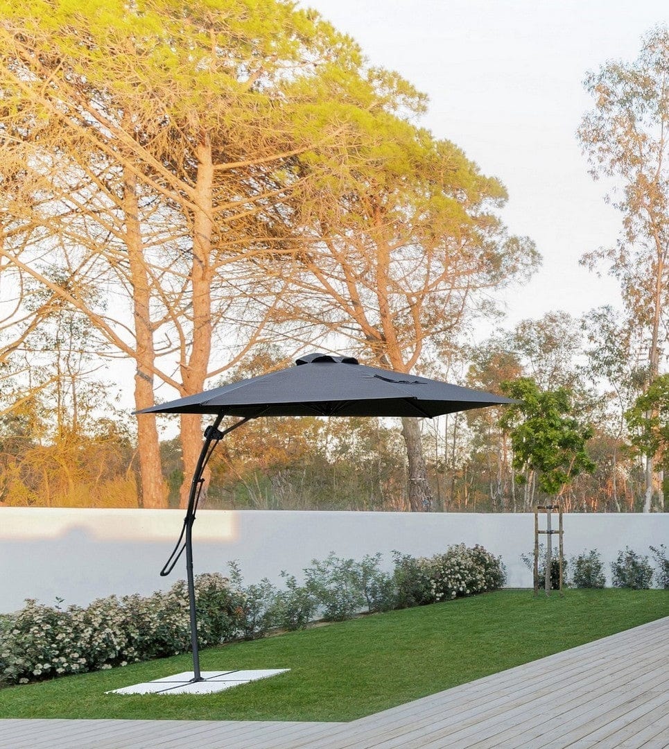 Bizzotto Ombrellone sospeso da giardino Sorrento Grigio