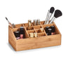 Zeller Organizzatore per accessori da scrivania, Bambù, 12 scomparti, l25,4xL12xH10 cm