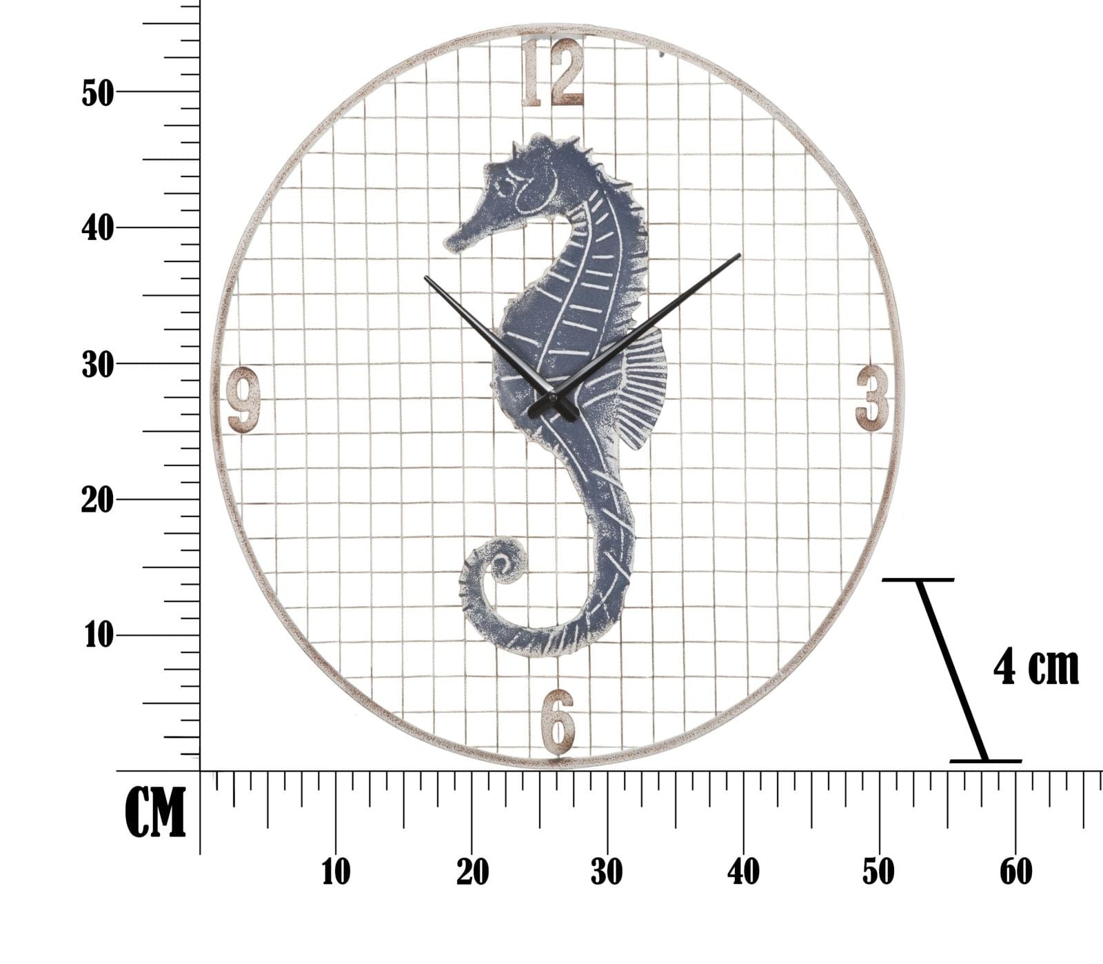 Orologio Da Muro Cavalluccio Marino cm Ø 55,5x4 (8)