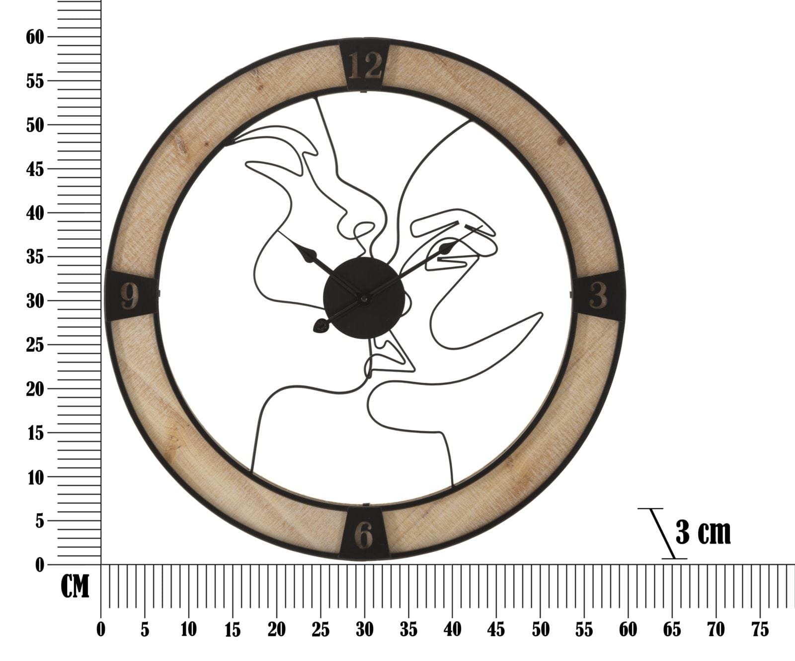 Orologio Da Muro Couple cm Ø 60x3 (5)