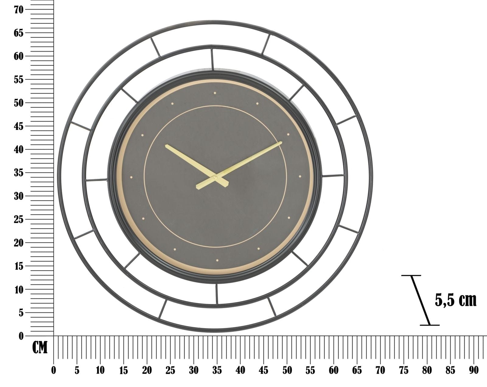 Orologio Da Muro Fashion Dark cm Ø 70x5,5 (4)