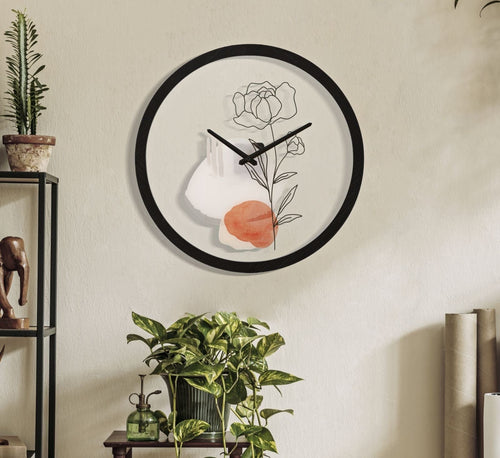Orologio Da Muro Flower -A- cm Ø 40x3,5 (1)