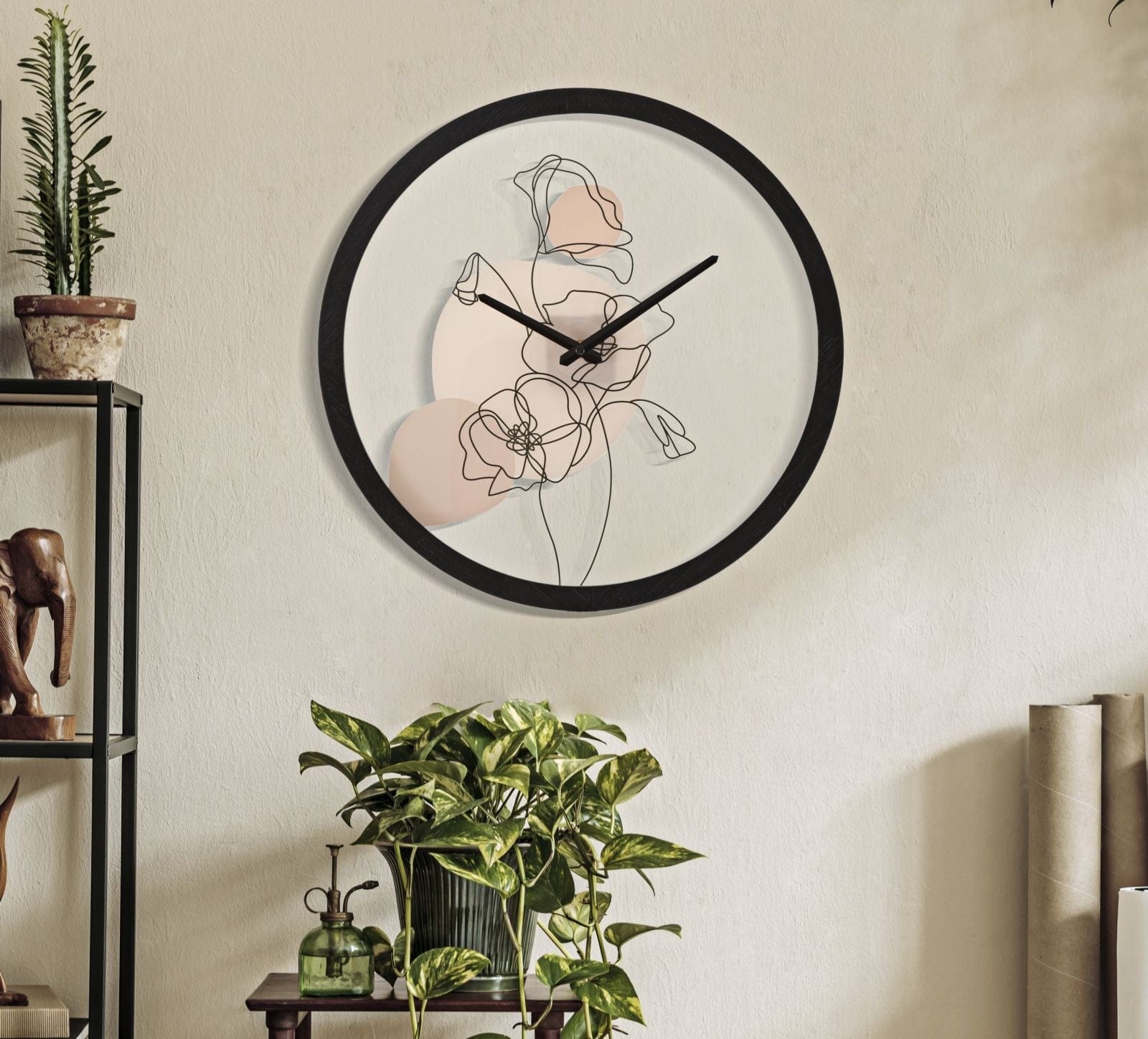 Orologio Da Muro Flower -B- cm Ø 40x3,5 (1)