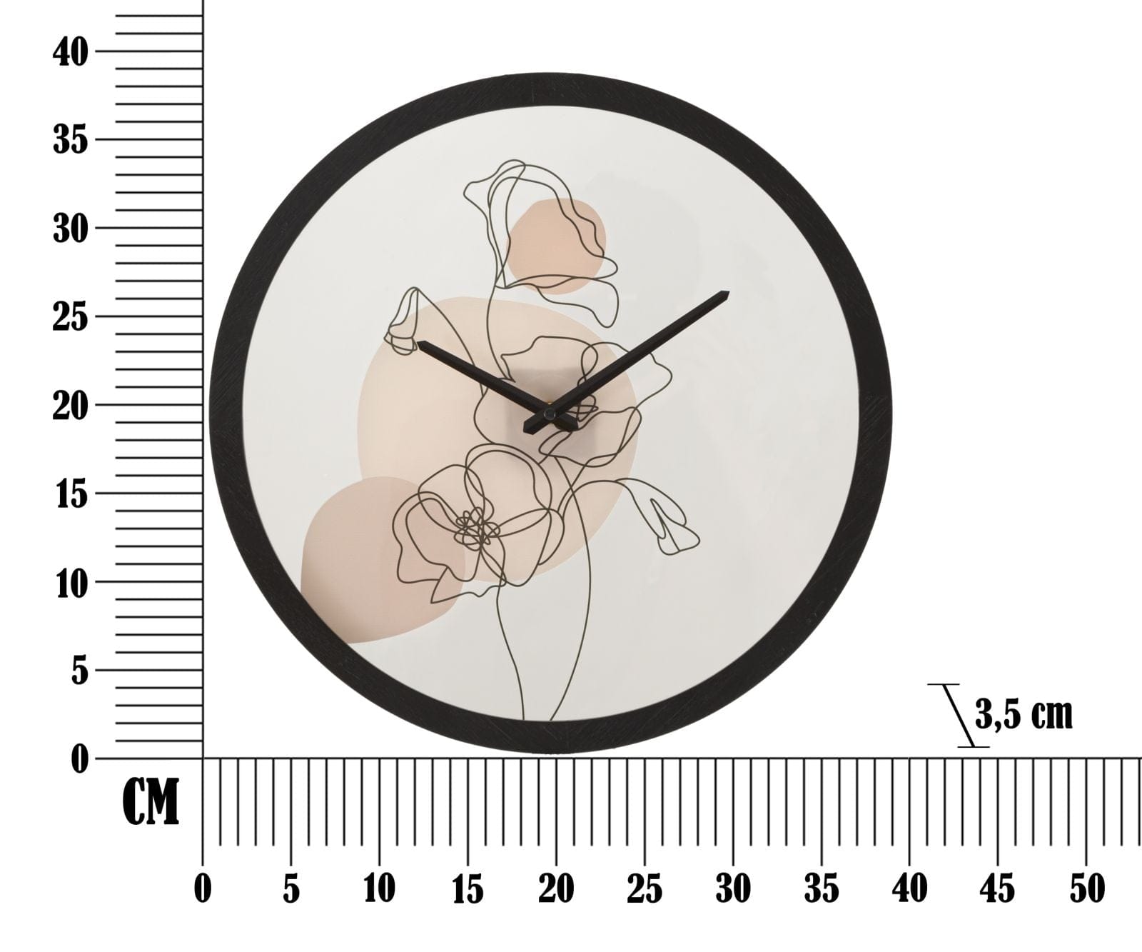 Orologio Da Muro Flower -B- cm Ø 40x3,5 (5)