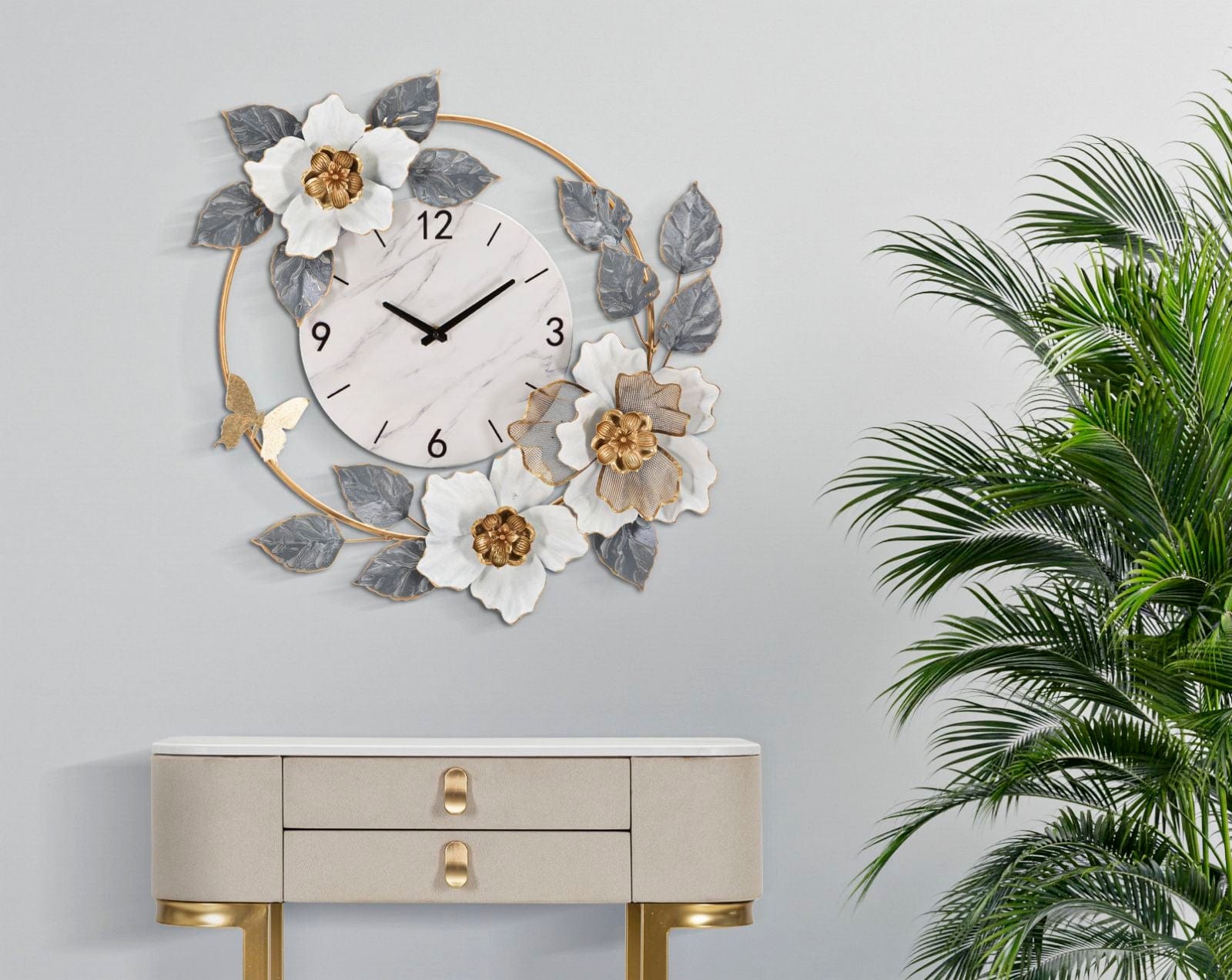 Orologio Da Muro Flowers cm 64x8x64 (4)