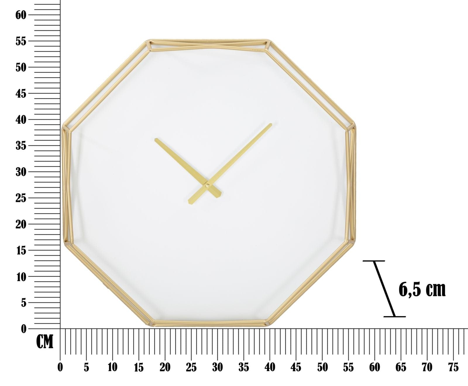 Orologio Da Muro Goldy Octagonal cm 56x6,5x56 (5)
