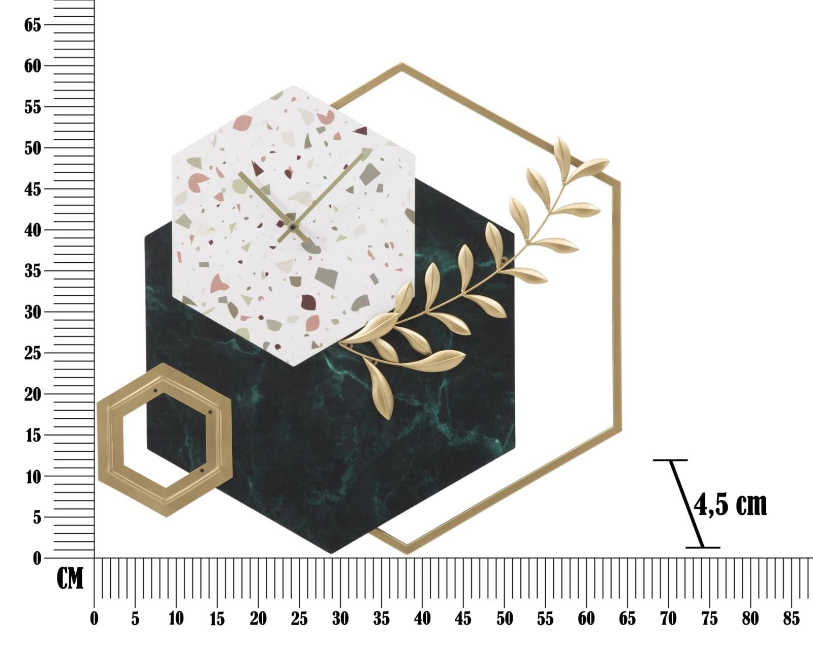 Orologio Da Muro Hexagon cm 62x4,5x62 (4)