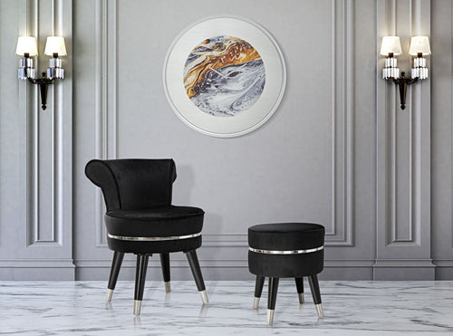 Orologio Da Muro Mirror Grey cm Ø 60x5 (1)