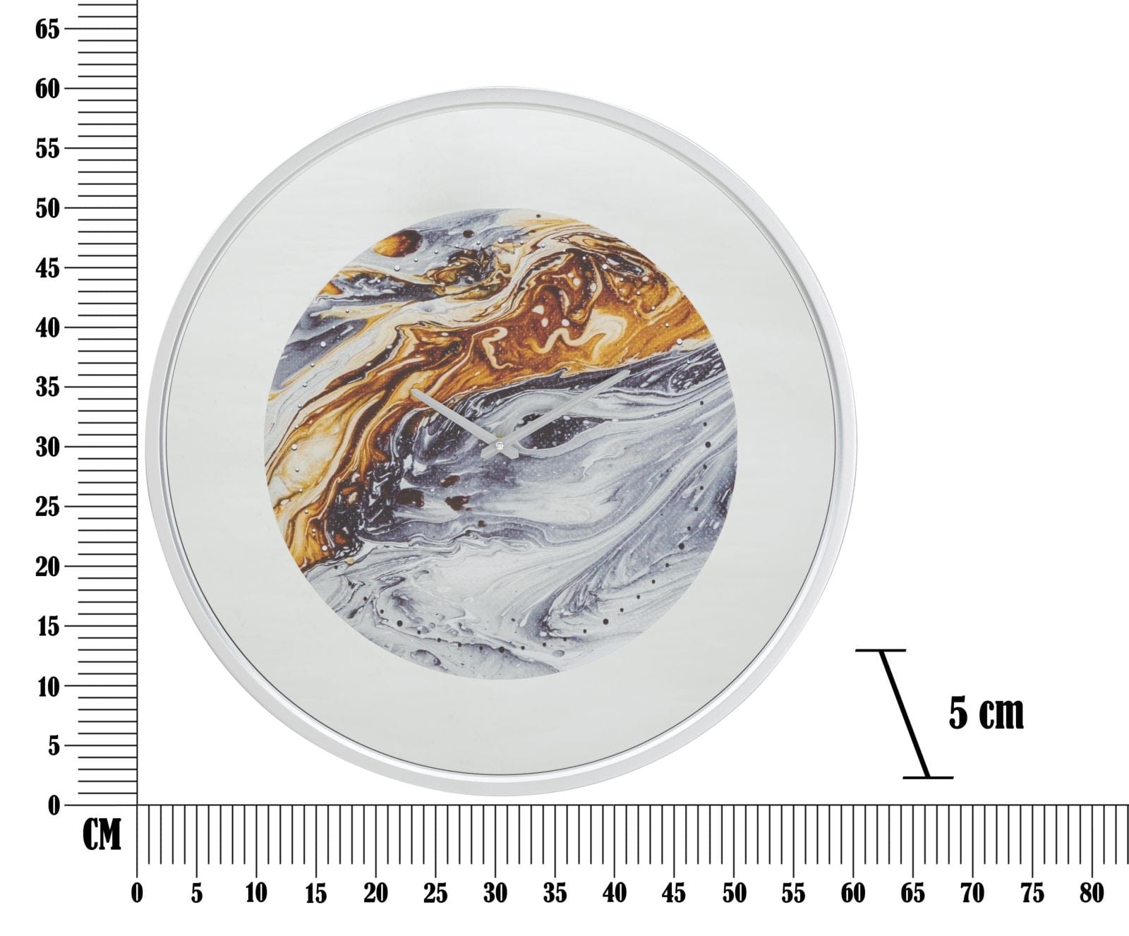 Orologio Da Muro Mirror Grey cm Ø 60x5 (5)