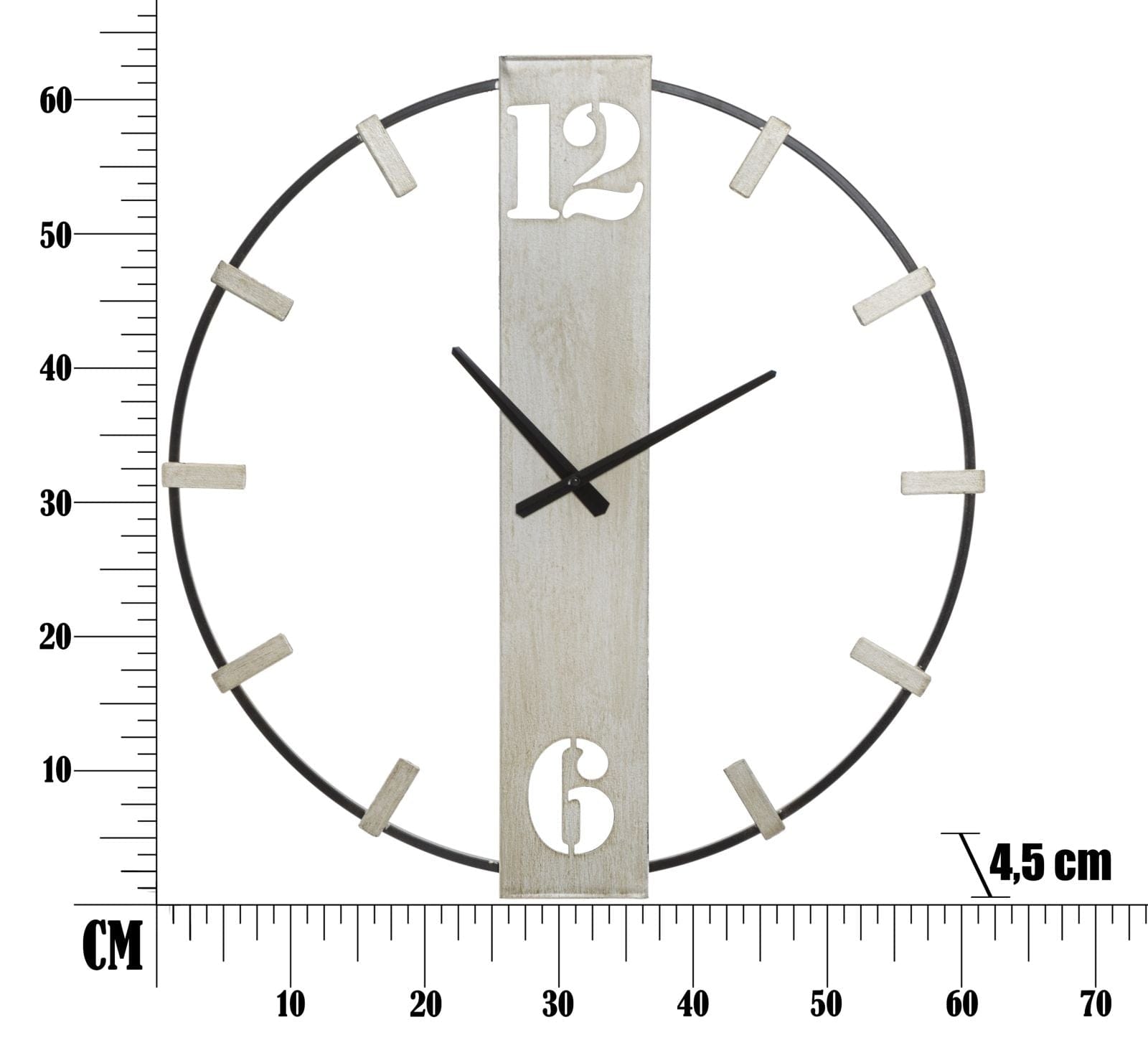 Orologio Da Muro Silvery cm 61x4,5x63 (6)