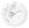 Orologio Da Muro White Butterfly cm Ø 55x4,5