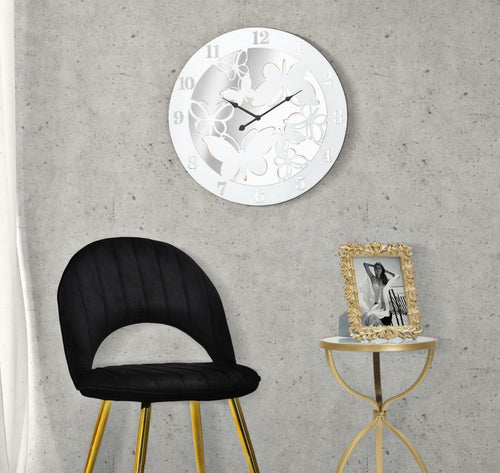 Orologio Da Muro White Butterfly cm Ø 55x4,5 (1)
