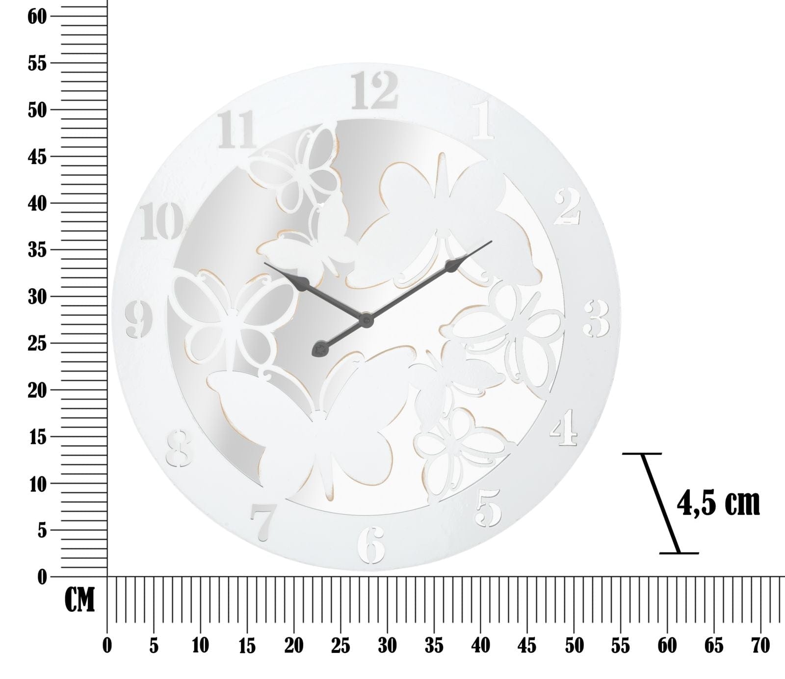 Orologio Da Muro White Butterfly cm Ø 55x4,5 (3)