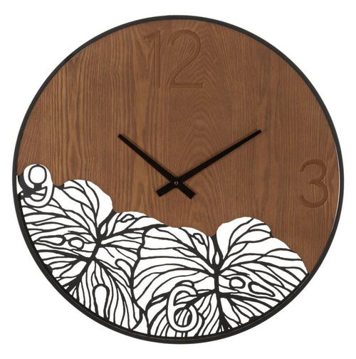 Orologio Da Muro Wood/Leaf cm Ø 60x2