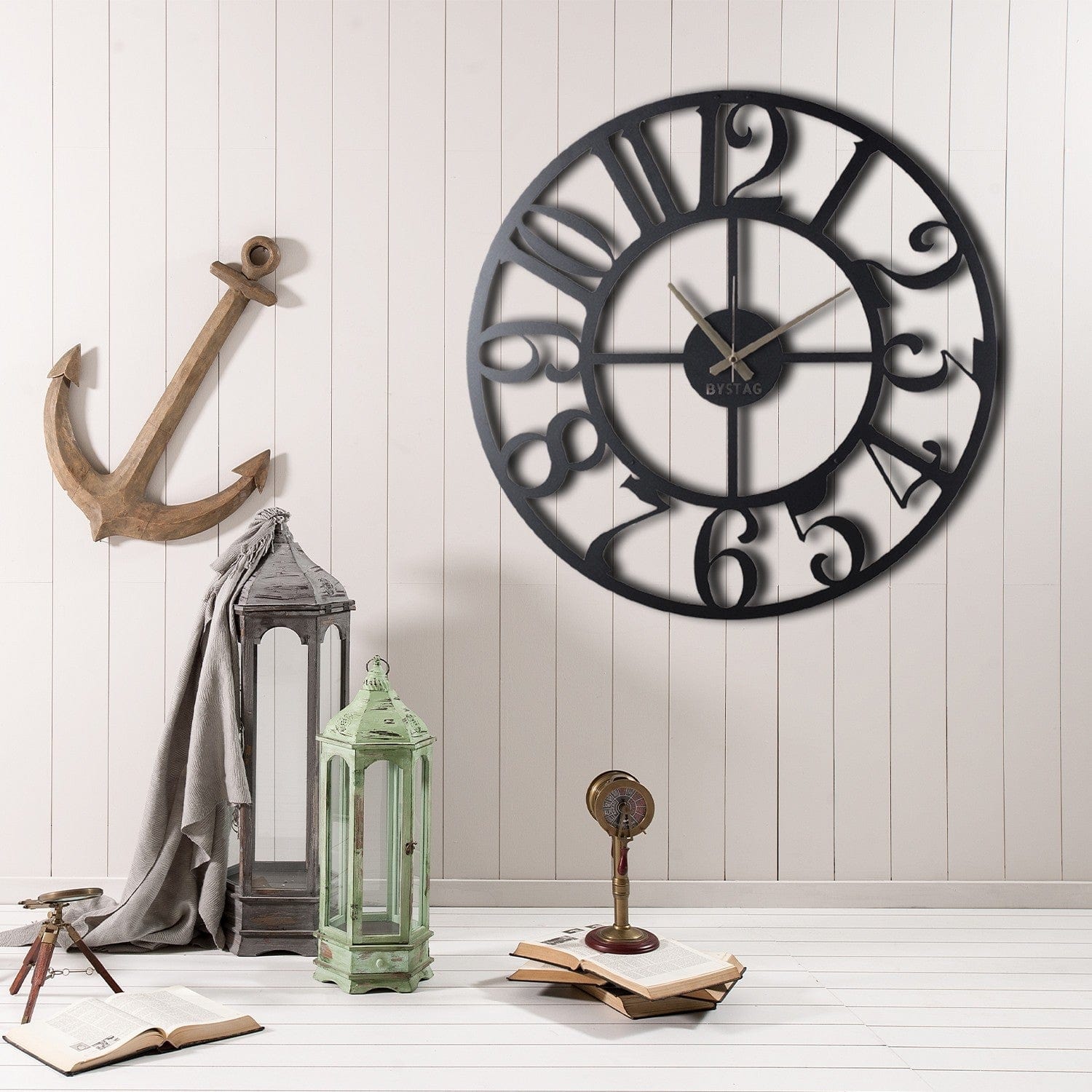 Orologio da parete Aila Circle Nero