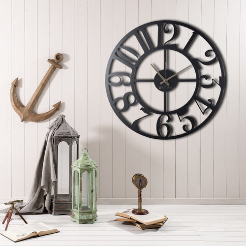 Orologio da parete Aila Circle Nero