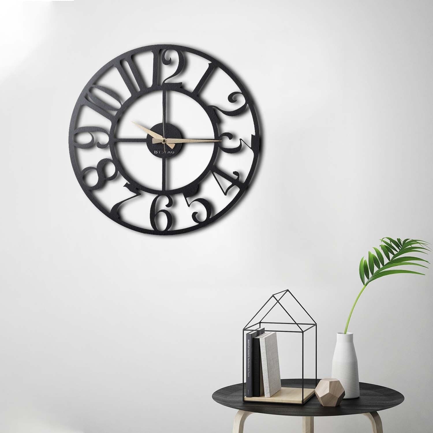Orologio da parete Aila Circle Nero (3)